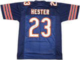 Chicago Bears Devin Hester Autographed Blue Jersey Beckett BAS Witness Stock #231051