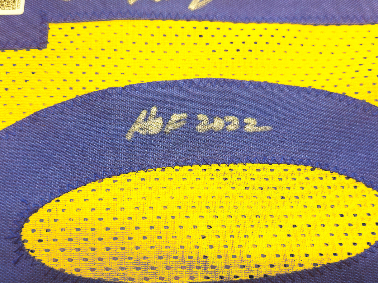 Golden State Warriors Tim Hardaway Autographed Yellow Jersey "HOF 2022" Beckett BAS Witness Stock #232601