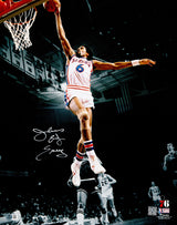 Julius "Dr. J" Erving Autographed 16x20 Photo Philadelphia 76ers Beckett BAS Witness Stock #232707