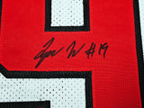 Texas Tech Red Raiders Tyree Wilson Autographed White Jersey Beckett BAS Witness Stock #215905