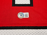 Texas Tech Red Raiders Tyree Wilson Autographed White Jersey Beckett BAS Witness Stock #215905