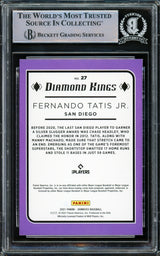 Fernando Tatis Jr. Autographed 2021 Donruss Diamond Kings Card #27 San Diego Padres Beckett BAS #15782248