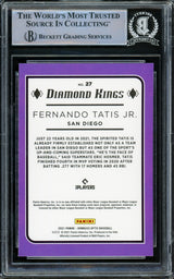 Fernando Tatis Jr. Autographed 2021 Donruss Optic Diamond Kings Card #27 San Diego Padres Beckett BAS #15782250