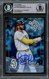 Fernando Tatis Jr. Autographed 2022 Topps Greatest Hits Card #21GH-8 San Diego Padres Beckett BAS #15782574