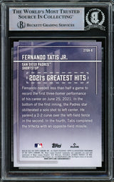 Fernando Tatis Jr. Autographed 2022 Topps Greatest Hits Card #21GH-8 San Diego Padres Beckett BAS #15782574