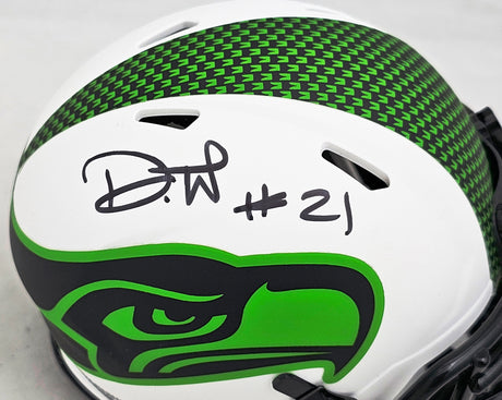 Devon Witherspoon Autographed Seattle Seahawks Lunar Eclipse White Speed Mini Helmet MCS Holo Stock #216010