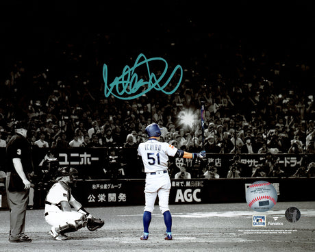 Ichiro Suzuki Autographed Framed 8x10 Photo Seattle Mariners Tokyo Dome Last Game IS Holo Stock #215836