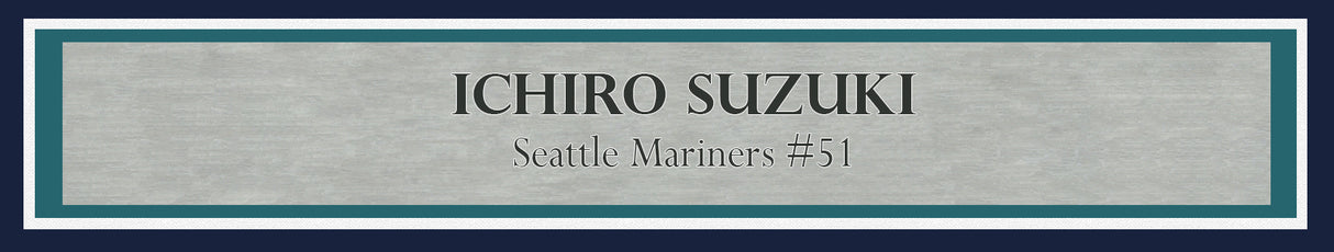 Ichiro Suzuki Autographed Framed 8x10 Photo Seattle Mariners Tokyo Dome Last Game IS Holo Stock #215836