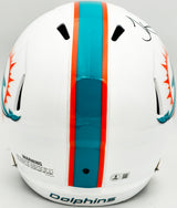 Tyreek Hill Autographed Miami Dolphins White Full Size Speed Replica Helmet Beckett BAS Witness Stock #230211