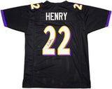 Baltimore Ravens Derrick Henry Autographed Black Jersey Beckett BAS Witness Stock #230167