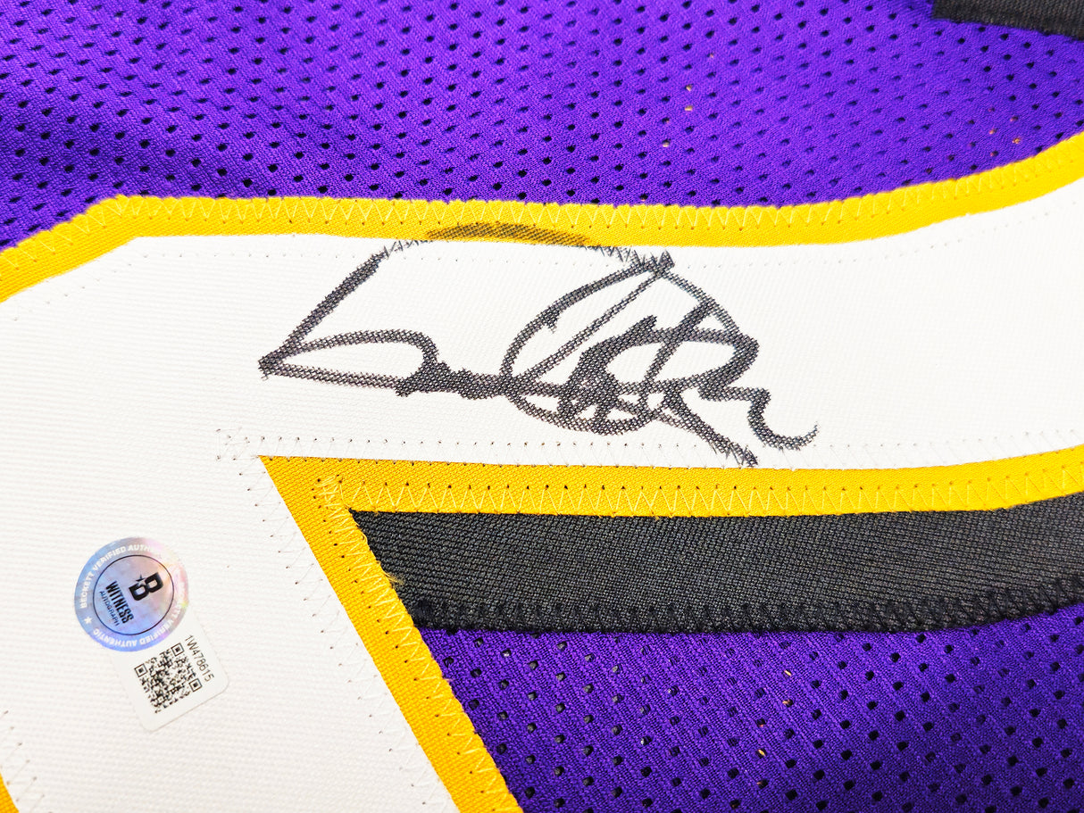 Baltimore Ravens Derrick Henry Autographed Purple Jersey Beckett BAS Witness Stock #230168