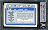 Matt Keough Autographed 1990 Swell Baseball Greats Card #127 New York Yankees Beckett BAS #15500393