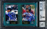 Albert Pujols & Ichiro Suzuki Autographed 2001 Topps Traded Rookie Card #T99 BGS 8 Auto Grade Gem Mint 10 "01 ROY" Beckett BAS #15681121