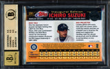 Ichiro Suzuki Autographed 2001 eTopps Rookie Card #100 Seattle Mariners BGS 9.5 Auto Grade Gem Mint 10 Beckett BAS #15681959