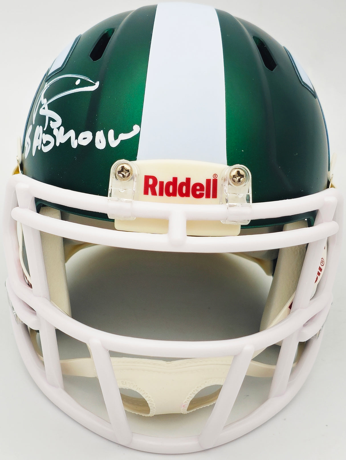 Andre Rison Autographed Michigan State Spartans Satin Green Speed Mini Helmet "Bad Moon" JSA Stock #232856