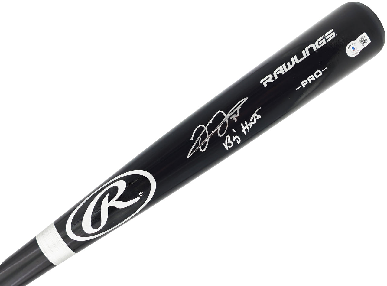 Frank Thomas Autographed Black Rawlings Baseball Bat Chicago White Sox "Big Hurt" Beckett BAS Witness Stock #232862