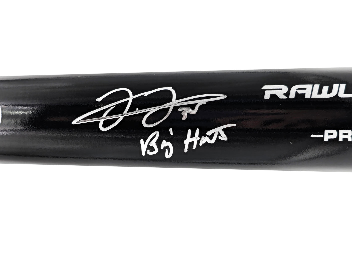 Frank Thomas Autographed Black Rawlings Baseball Bat Chicago White Sox "Big Hurt" Beckett BAS Witness Stock #232862