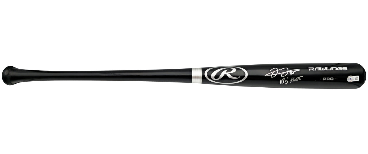 Frank Thomas Autographed Black Rawlings Baseball Bat Chicago White Sox "Big Hurt" Beckett BAS Witness Stock #232862