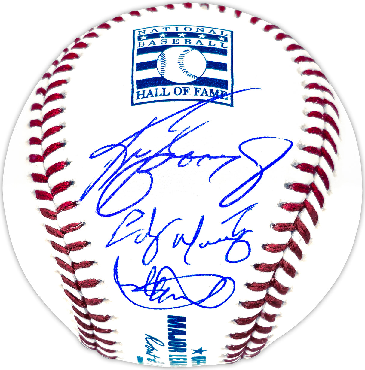 Ken Griffey Jr., Ichiro Suzuki & Edgar Martinez Autographed Official Hall of Fame HOF Logo MLB Baseball Seattle Mariners IS Holo & Beckett BAS Witness Stock #232835