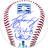 Ken Griffey Jr., Ichiro Suzuki & Edgar Martinez Autographed Official Hall of Fame HOF Logo MLB Baseball Seattle Mariners IS Holo & Beckett BAS Witness Stock #232835