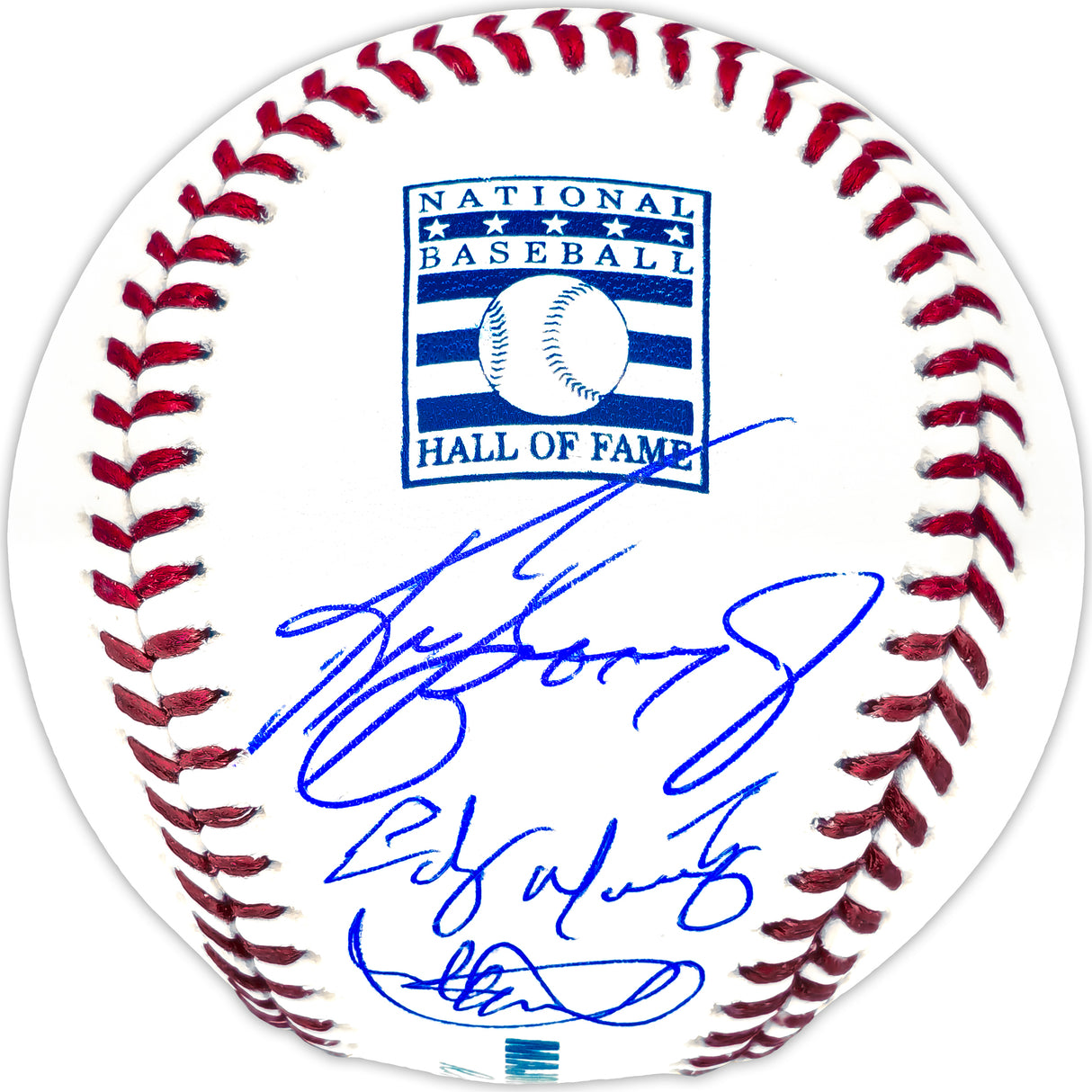 Ken Griffey Jr., Ichiro Suzuki & Edgar Martinez Autographed Official Hall of Fame HOF Logo MLB Baseball Seattle Mariners IS Holo & Beckett BAS Witness Stock #232835