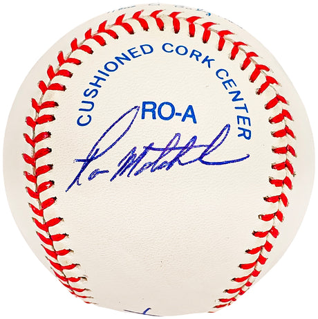 Pat Dobson & Tom Matchick Autographed Official AL Baseball Detroit Tigers Beckett BAS #BJ009021