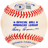 Frank Robinson Autographed Official AL Baseball Baltimore Orioles, Cincinnati Reds Beckett BAS #BH038126