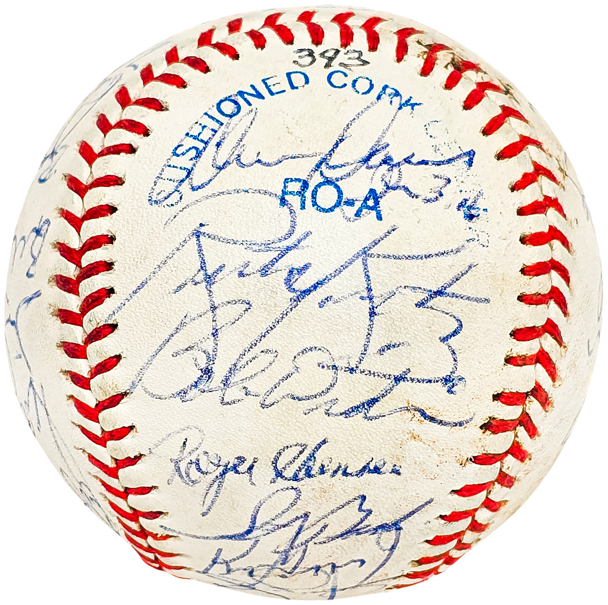 1989 Seattle Mariners Team Signed Autographed Official AL Baseball With 29 Signatures Including Ken Griffey Jr. Rookie Beckett BAS #AC56450