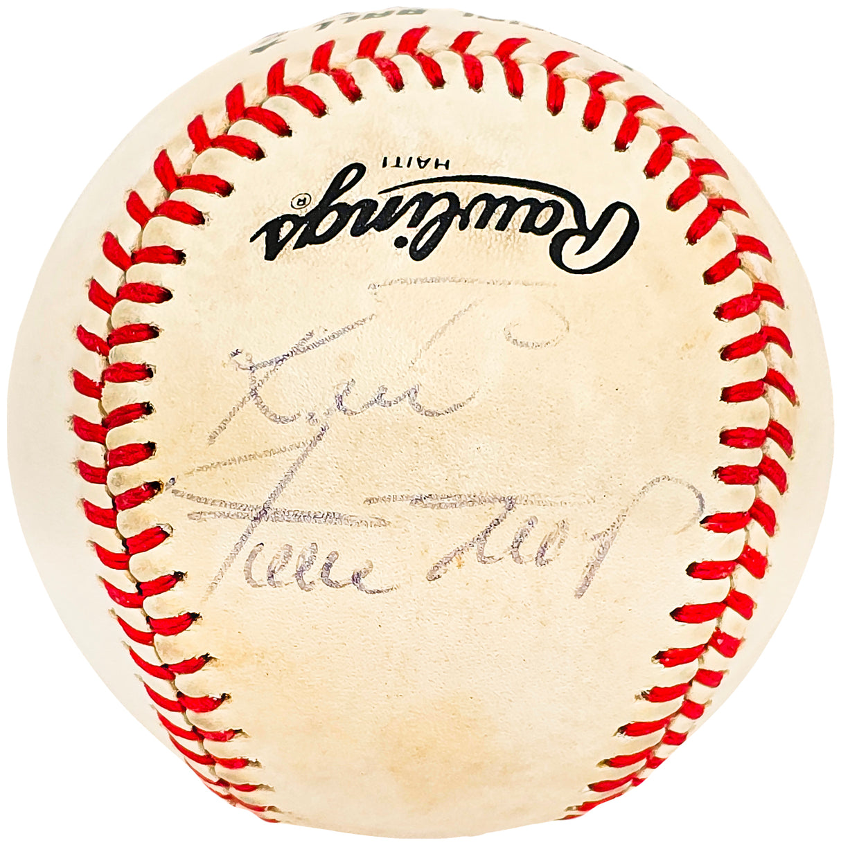 Willie Mays Autographed Official Feeney NL Baseball San Francisco Giants "To Ken" Vintage Signature Beckett BAS #AC56759