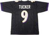 Baltimore Ravens Justin Tucker Autographed Black Jersey JSA Stock #232736