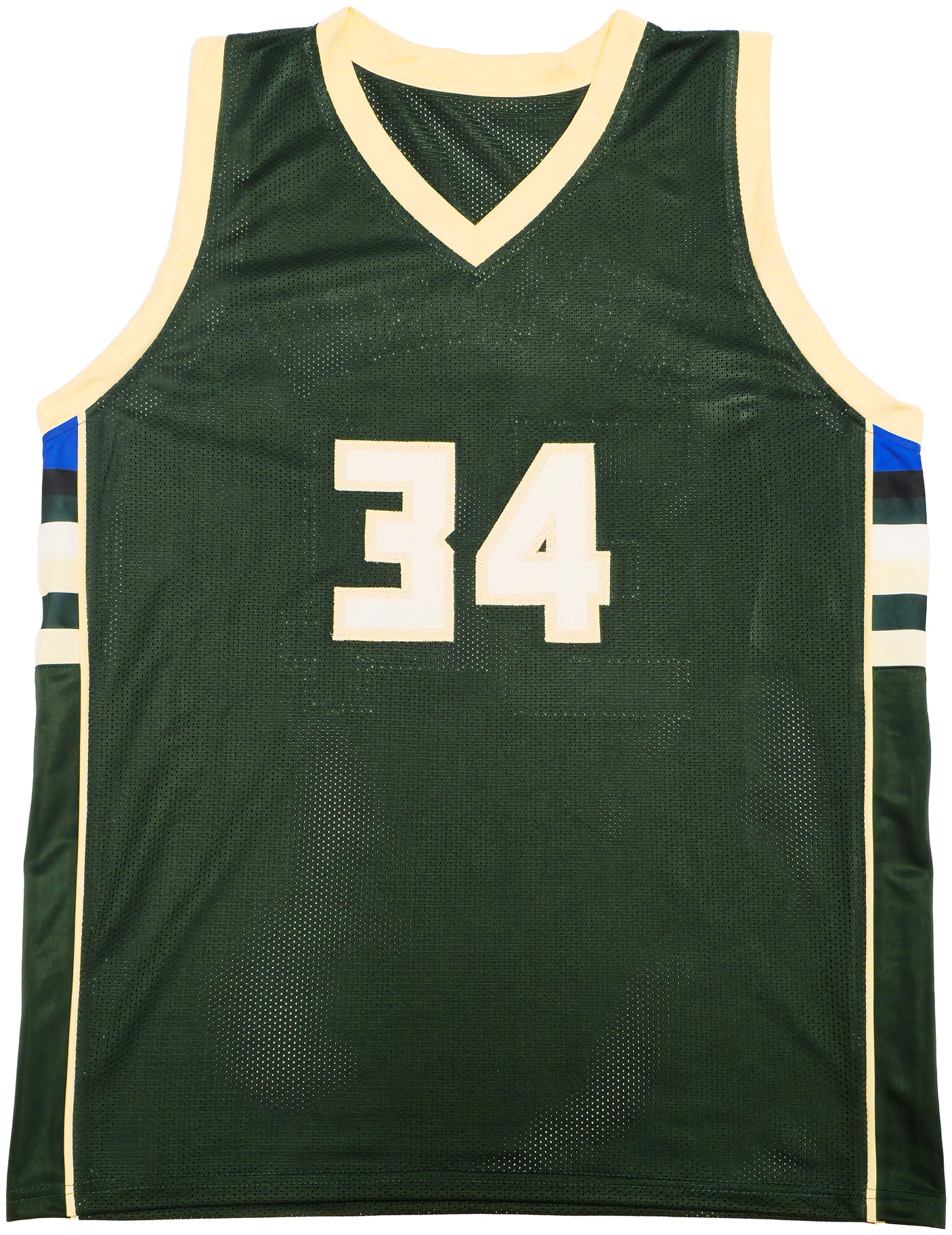 Milwaukee Bucks Giannis Antetokounmpo Autographed Green Jersey Beckett BAS Witness Stock #232744