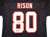 Atlanta Falcons Andre Rison Autographed Black Jersey "84 TD" JSA Stock #233378