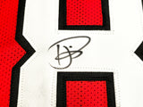 Atlanta Falcons Andre Rison Autographed Red Jersey "Bad Moon" JSA Stock #233670