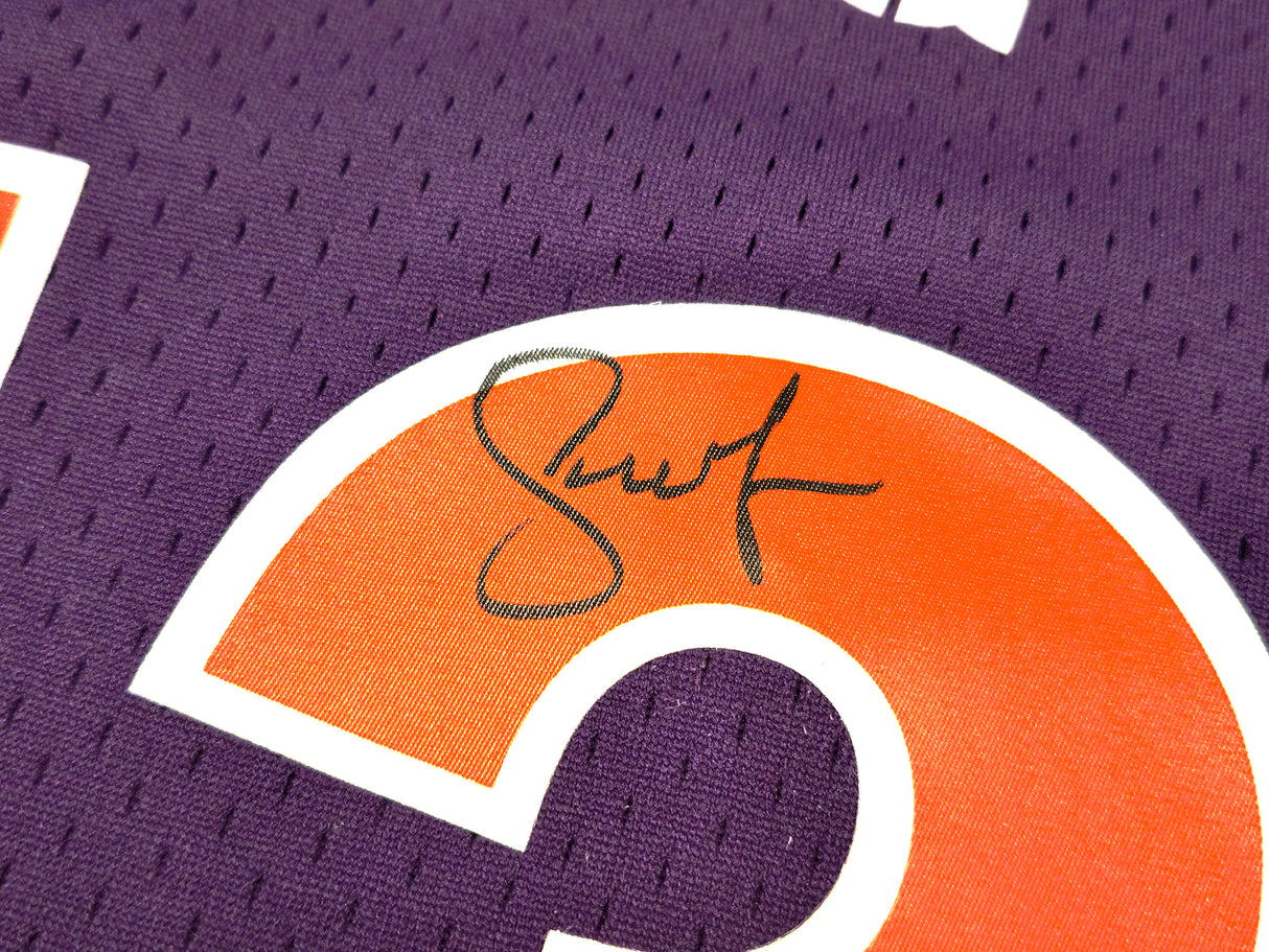 Phoenix Suns Steve Nash Autographed Purple Authentic Mitchell & Ness 2005-06 Hardwood Classic Swingman Jersey Size XXL Beckett BAS Witness Stock #233681