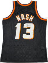 Phoenix Suns Steve Nash Autographed Black Authentic Mitchell & Ness 1996-97 Hardwood Classic Swingman Jersey Size L Beckett BAS Witness Stock #233677