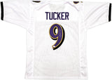 Baltimore Ravens Justin Tucker Autographed White Jersey JSA Stock #232738