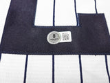 New York Yankees Juan Soto Autographed White W/Pinstripes Nike Jersey Size XXL Beckett BAS QR Stock #232742