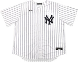 New York Yankees Juan Soto Autographed White W/Pinstripes Nike Jersey Size XXL Beckett BAS QR Stock #232742