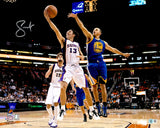 Steve Nash Autographed 16x20 Photo Phoenix Suns vs. Stephen Curry Beckett BAS Witness Stock #233674