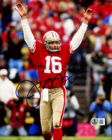 Joe Montana Autographed 8x10 Photo San Francisco 49ers Beckett BAS QR Stock #233731