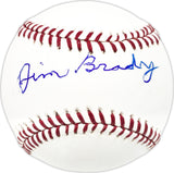 Jim Brady Autographed Official MLB Baseball Detroit Tigers Beckett BAS QR #BN13171