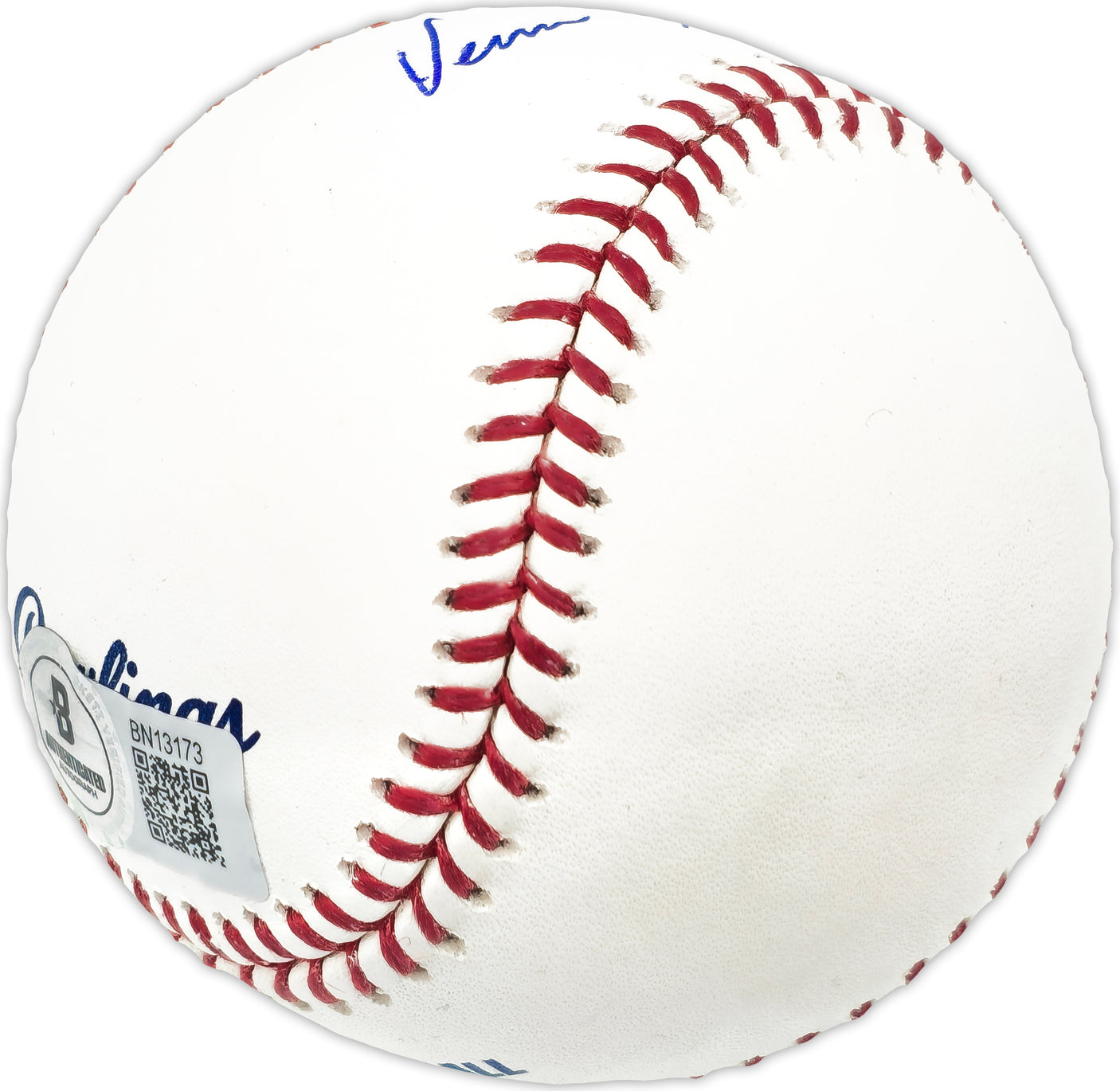 Vern Holtgrave Autographed Official MLB Baseball Detroit Tigers Beckett BAS QR #BN13173