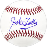 Jack Feller Autographed Official MLB Baseball Detroit Tigers Beckett BAS QR #BN13178