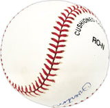 Overton Tremper Autographed Official NL Baseball Brooklyn Dodgers Beckett BAS QR #BN13182