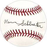 Norm Schlueter Autographed Official AL Baseball Chicago White Sox, Cleveland Indians Beckett BAS QR #BN13185