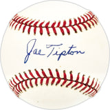 Joe Tipton Autographed Official AL Baseball Cleveland Indians, Chicago White Sox Beckett BAS QR #BN13188