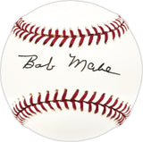 Bob Mabe Autographed Official NL Baseball Cincinnati Reds Beckett BAS QR #BN13191