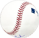 Gene Leek Autographed Official MLB Baseball Cleveland Indians, Los Angeles Angels Beckett BAS QR #BN13197