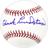 Chuck Lindstrom Autographed Official MLB Baseball Chicago White Sox Beckett BAS QR #BN13199