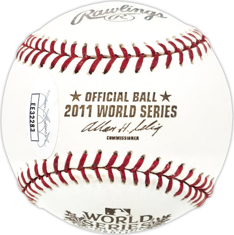 Tony LaRussa Autographed Official 2011 World Series Logo MLB Baseball St. Louis Cardinals "HOF 2014" JSA #EE32283